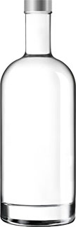 garrafa de água em vidro 1 litro, 1000ml, 100cl - Oslo
