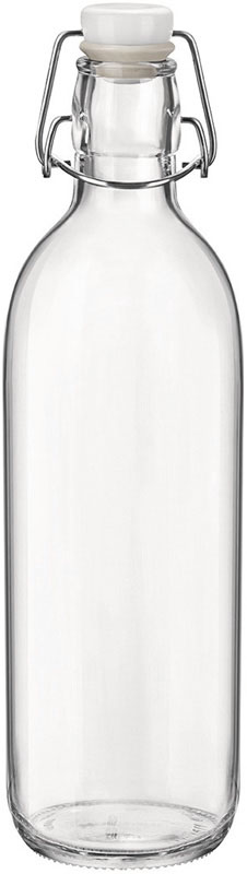 glass water bottle 1 liter - Emilia