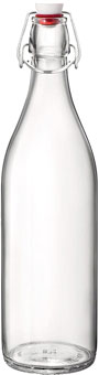 glass water bottle 1 liter, 1000ml, 100cl - Giara