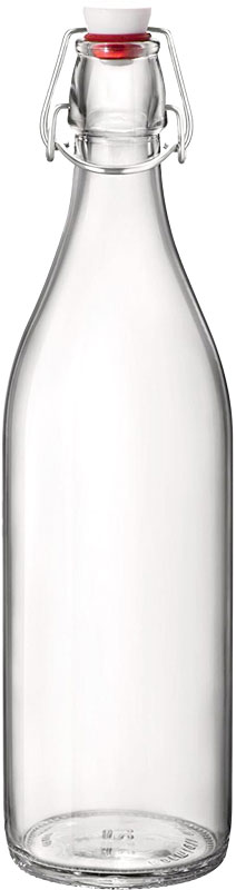 glass water bottle 1 liter - Giara
