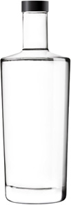 glass water bottle 750ml, 75cl - Ness