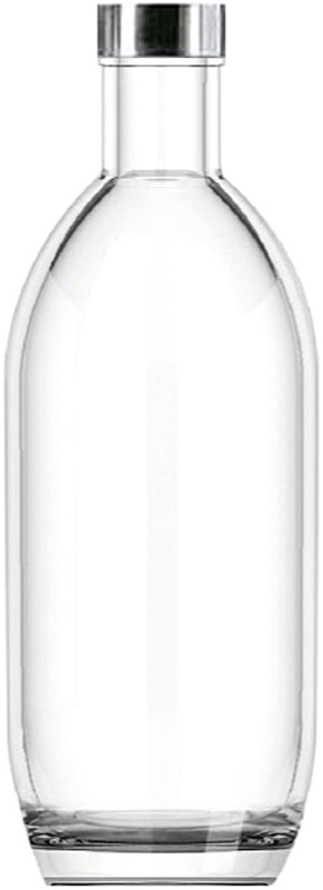 glass water bottle 750ml - Sky